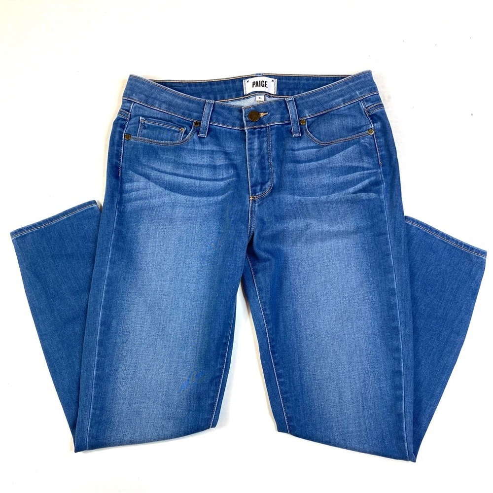 PAIGE Verdugo Crop Jeans Stretch Denim Pockets  Blue Women’s Size 31